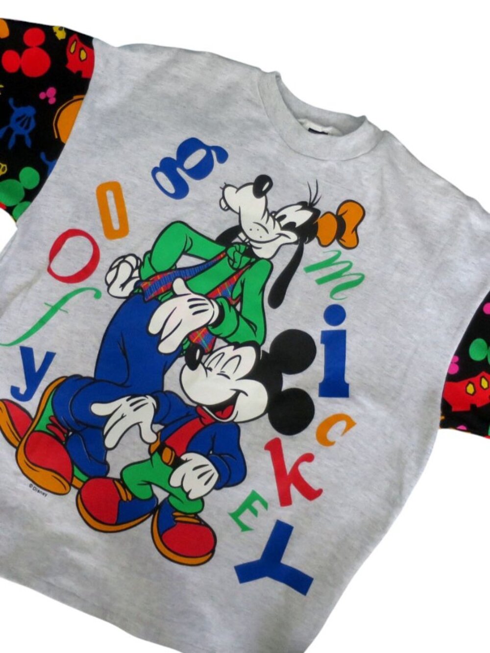 Vintage 90s Disney Mickey & Goofy Crewneck Sweatshirt L